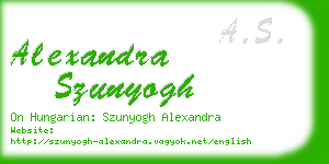 alexandra szunyogh business card